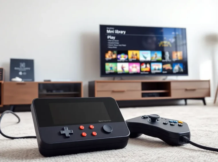 Retro Game Console With Built-In Games