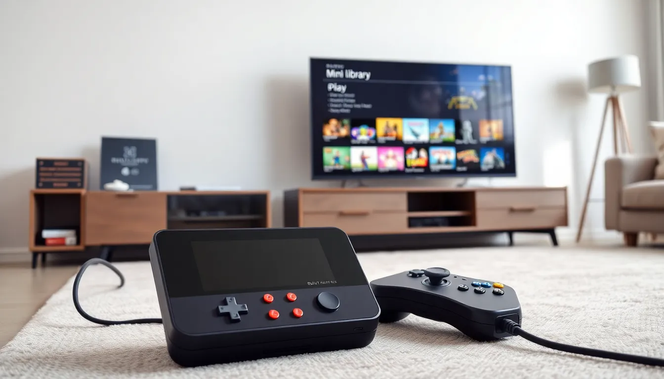 Retro Game Console With Built-In Games